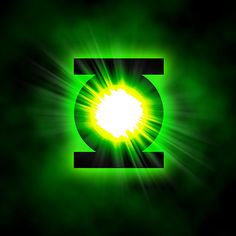 Illuminated Green Lantern Logo